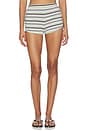 view 1 of 6 X Emma Rose Lorraine Short in Neutral Stripe Multi