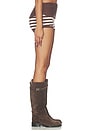 view 4 of 6 Pauley Knit Short in Brown & Ivory Stripe