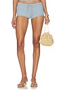 view 1 of 6 Shelbi Mini Short in Dusty Blue