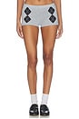view 1 of 6 Gisselle Argyle Short in Grey Multi
