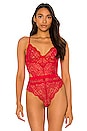 view 2 of 5 BODY EN DENTELLE BETTANY in Red