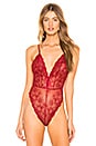 view 2 of 5 Lace Bodysuit in Red