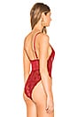 view 4 of 5 Lace Bodysuit in Red