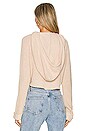 view 3 of 4 Crystal Knit Hoodie in Nude
