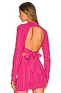 view 1 of 4 Etienne Cropped Cable Knit in Pink