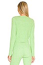 view 3 of 4 Mckenna Cardigan in Marled Green