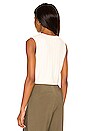 view 3 of 4 Cropped Cable Sweater Vest in Ivory