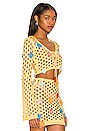 view 2 of 4 Flower Power Top in Pastel Yellow