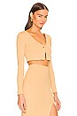 view 3 of 5 Sofia Cropped Cardigan in Golden Tan