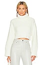 Feya Cropped Pullover in Ivory