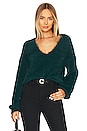 view 1 of 4 Malia V Neck Sweater in Dark Teal