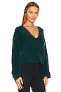 view 2 of 4 Malia V Neck Sweater in Dark Teal