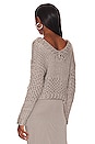 view 3 of 4 Doxie Deep V Sweater in Grey