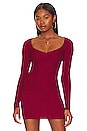 view 2 of 5 Mara V Neck Pullover in Wine Red