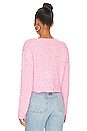 view 3 of 4 Mandy Shaggy Cropped Sweater in Baby Pink
