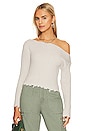 view 1 of 4 Cece Off Shoulder Sweater in Grey