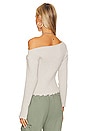 view 3 of 4 Cece Off Shoulder Sweater in Grey