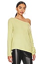 view 2 of 4 Alayah Off Shoulder Sweater in Lime Green