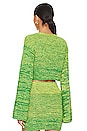 view 3 of 4 КАРДИГАН GENIA in Green Ombre