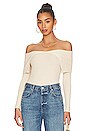 view 1 of 4 Avi Off Shoulder Sweater in Beige