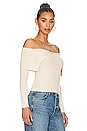 view 2 of 4 Avi Off Shoulder Sweater in Beige