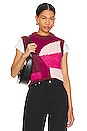 view 1 of 5 Adiel Knit Vest in Pink Multi