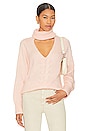 view 1 of 4 Deidra Cut Out Turtleneck Pullover in Light Pink