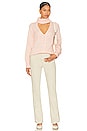 view 4 of 4 Deidra Cut Out Turtleneck Pullover in Light Pink