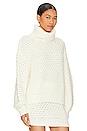 view 2 of 4 Cable Turtleneck Sweater in Ivory