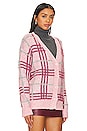view 2 of 4 GILET DAMIA in Pink Plaid