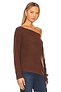 view 2 of 4 x Rachel Alayah Off Shoulder Sweater in Brown