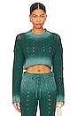 view 1 of 4 Jelissa Ombre Sweater in Green Ombre