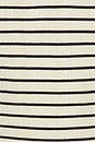 view 5 of 5 Camelia Stripe Short Sleeve Polo in Ivory & Black