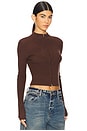 view 2 of 4 Roxana Zip Sweater in Brown