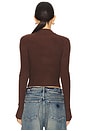 view 3 of 4 Roxana Zip Sweater in Brown