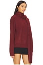 view 3 of 5 Nemy Sweater & Scarf Set in Burgundy