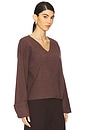 view 2 of 4 Aurelia V Neck in Brown