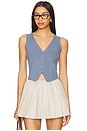 view 1 of 4 Jada Vest in Slate Blue