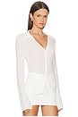 view 2 of 4 Ketra Polo Slim Cardigan in Light Beige