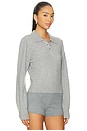 view 3 of 5 Mattelyn Polo Sweater in Heather Grey