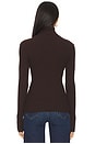 view 3 of 4 Magnolia Turtleneck in Chocolate