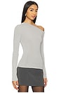 view 2 of 4 Katalina Off The Shoulder Sweater in Light Grey