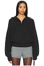 Shivani Zip Sweater in Charcoal Grey