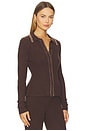 view 2 of 5 Tila Rib Cardigan in Brown & Tan
