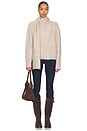 view 4 of 4 Oren Scarf Neck Cardigan in Oatmeal