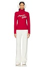 view 4 of 4 Georgina Pullover Sweater in Red & Ivory