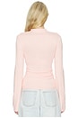 view 3 of 4 Joelle Funnel Neck Sweater in Pink
