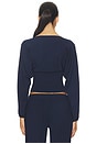view 3 of 4 Liza Boat Neck Sweater in Navy
