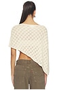 view 4 of 5 Emery Textured Poncho in Ivory