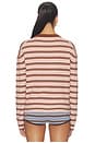 view 3 of 5 PULL AMALIA  in Pink & Brown Stripe